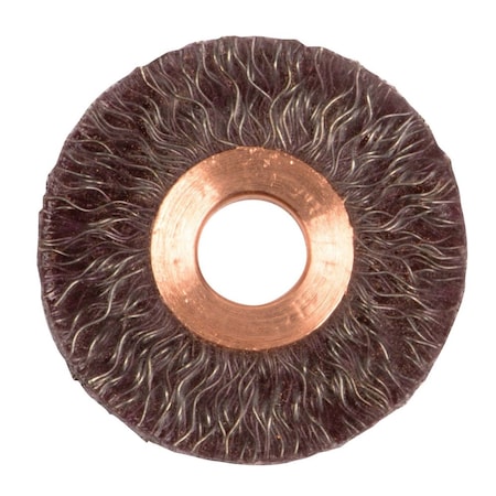 Weiler 2" Polyflex Encapsulated Dia Crimped Wheel, .014" Steel Fill, 1/2" 35070